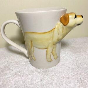 Country Road 3D Yellow Labrador Mug